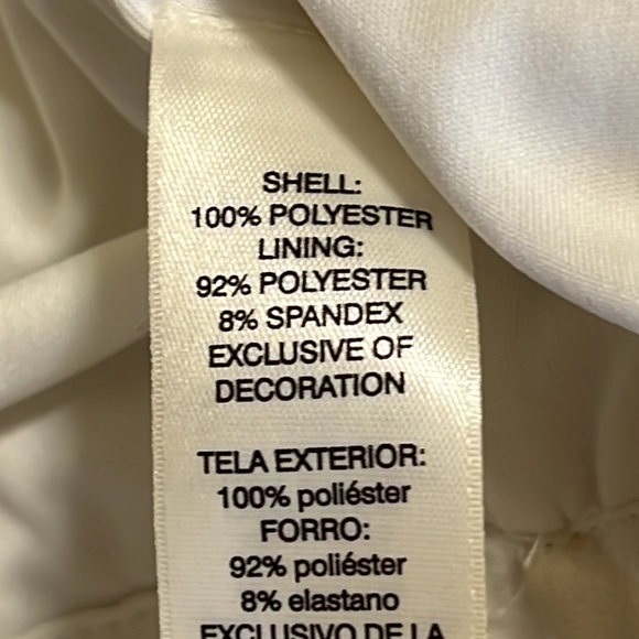 White House Black Market White Floral Print Tiered Bohemian Column Dress Medium - Picture 15 of 16